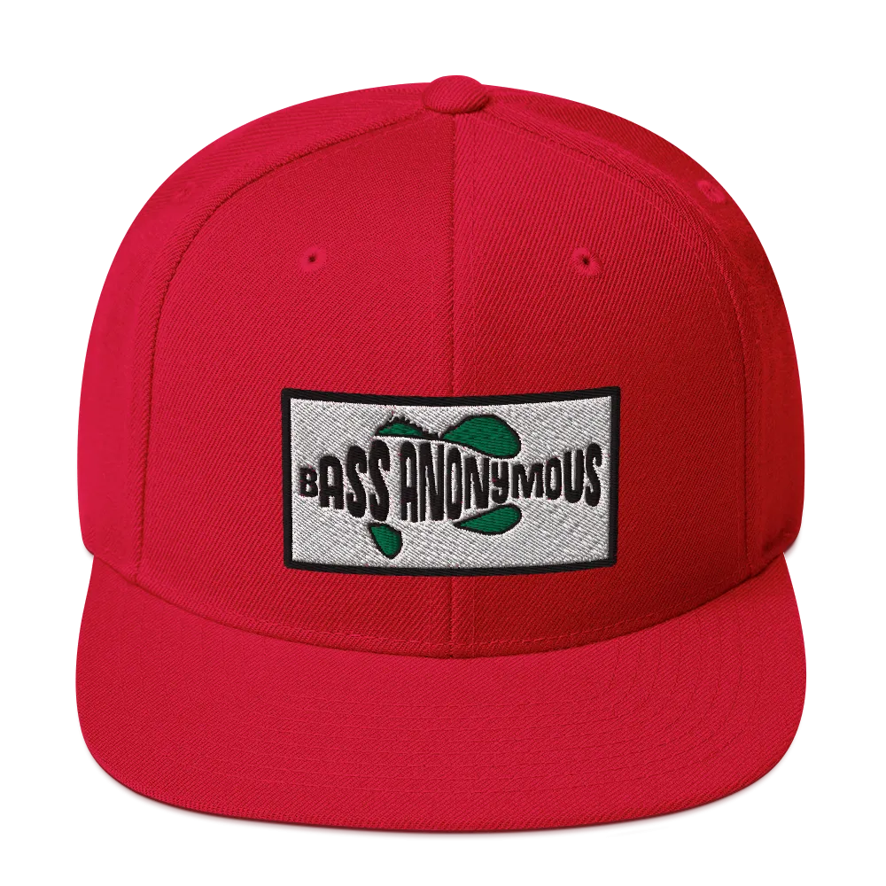 Bass Anonymous Snapback Hat SwimLogo Patch
