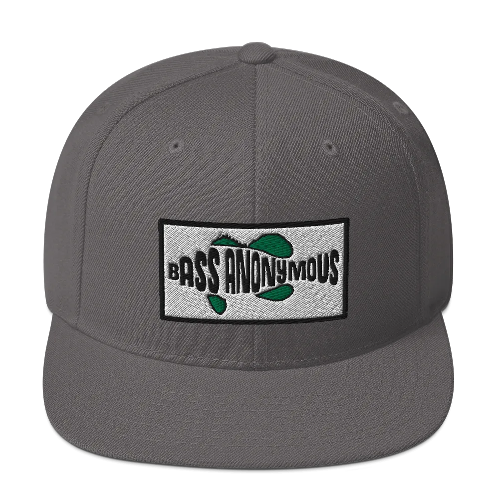 Bass Anonymous Snapback Hat SwimLogo Patch