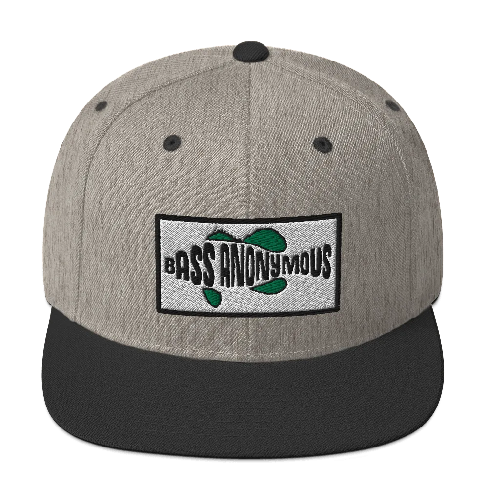 Bass Anonymous Snapback Hat SwimLogo Patch