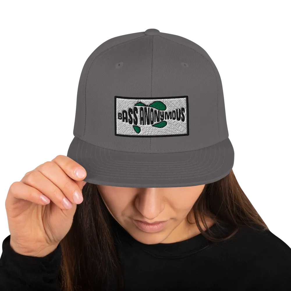 Bass Anonymous Snapback Hat SwimLogo Patch