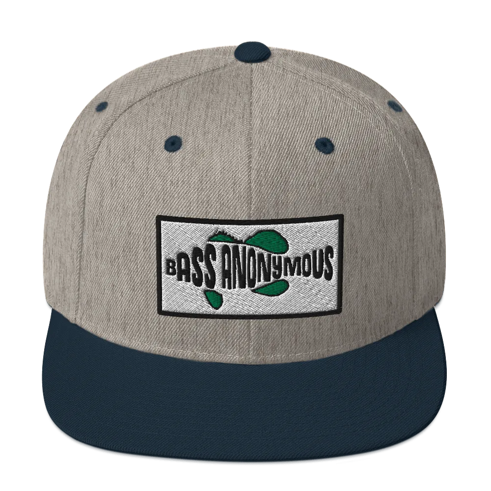 Bass Anonymous Snapback Hat SwimLogo Patch
