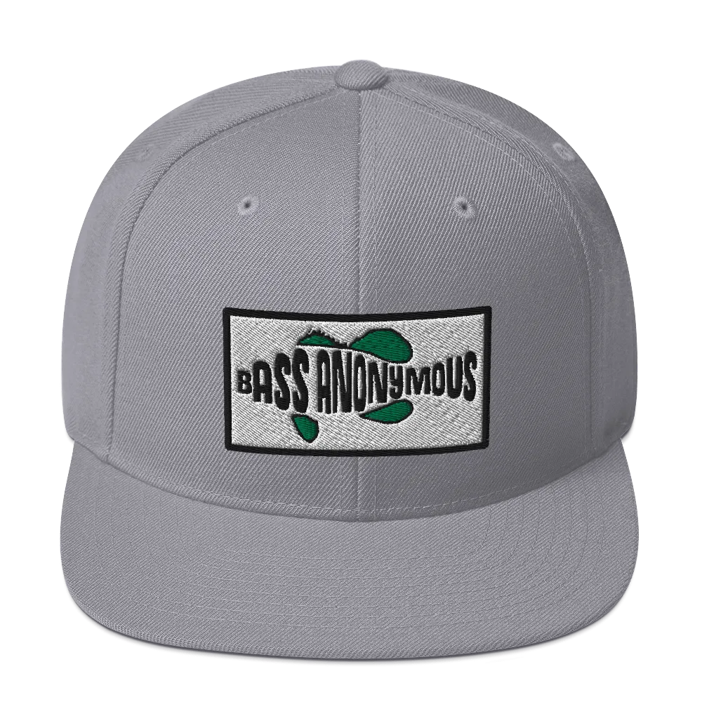Bass Anonymous Snapback Hat SwimLogo Patch