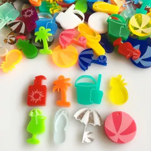 Beach and Summer Charms / 16 Pieces, 22mm