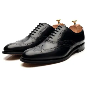 'Berlin' Black Leather Brogues UK 10 F