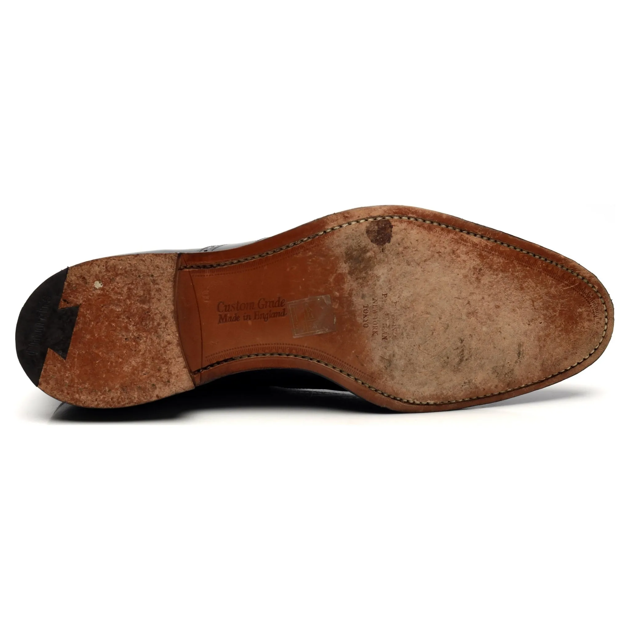 'Berlin' Black Leather Brogues UK 10 F