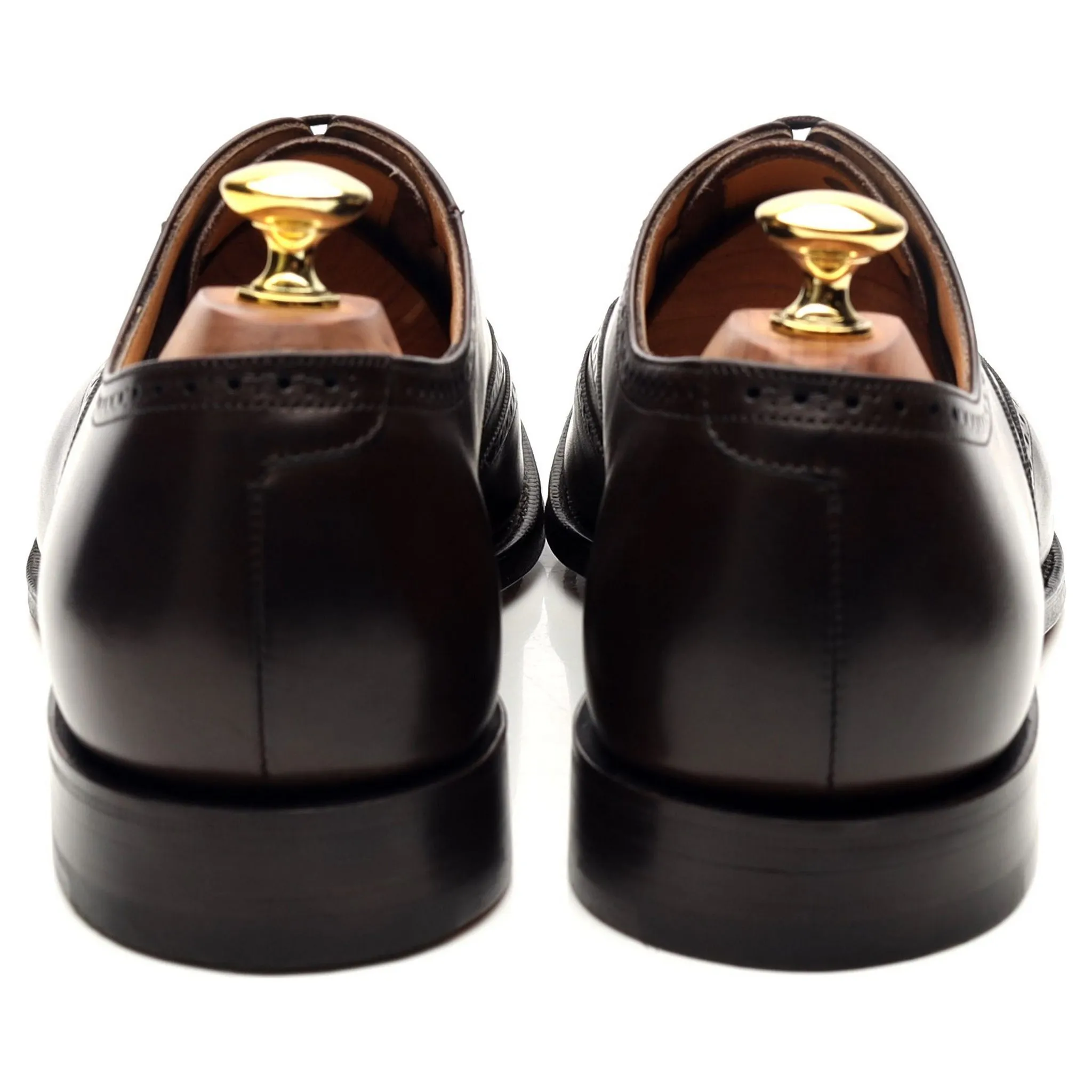 'Berlin' Dark Brown Leather Brogues UK 8 F