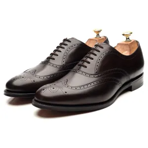 'Berlin' Dark Brown Leather Brogues UK 8 F