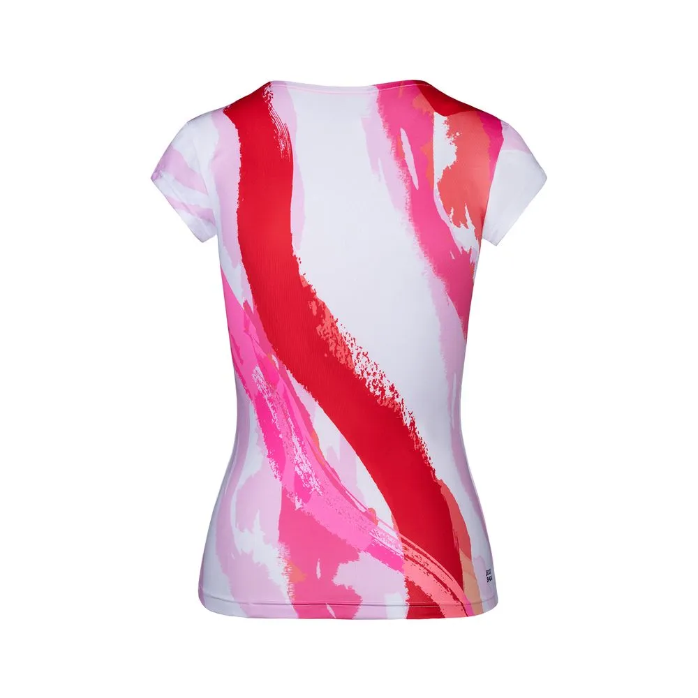 Bidi Badu Bella 2.0 Tennis V-Neck - White/Red