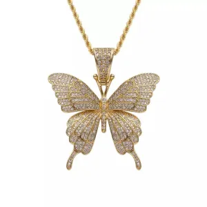 bling butterfly , butterfly  necklace,butterfly necklace and cz butterfly pendant ,Christmas gift, butterfly pendant , butterfly choker