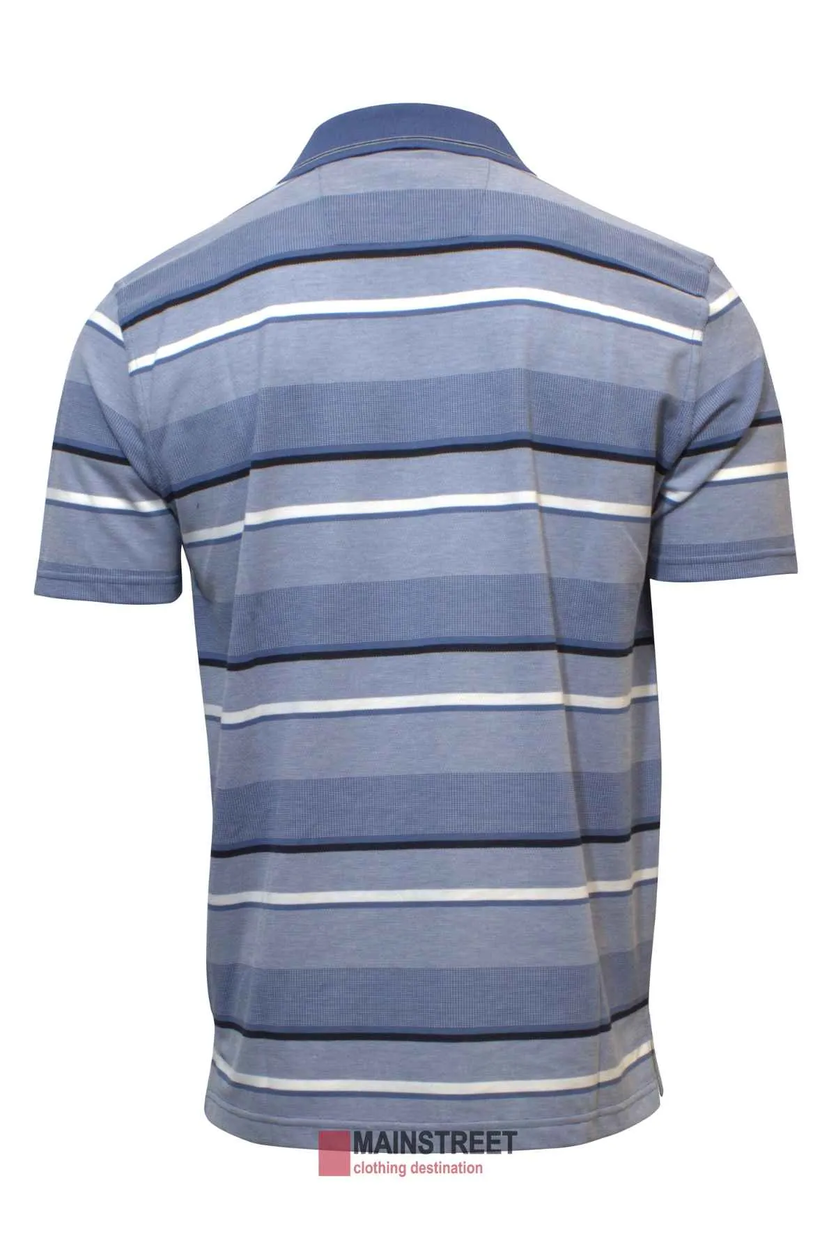 Blue Horizon Striped Polo