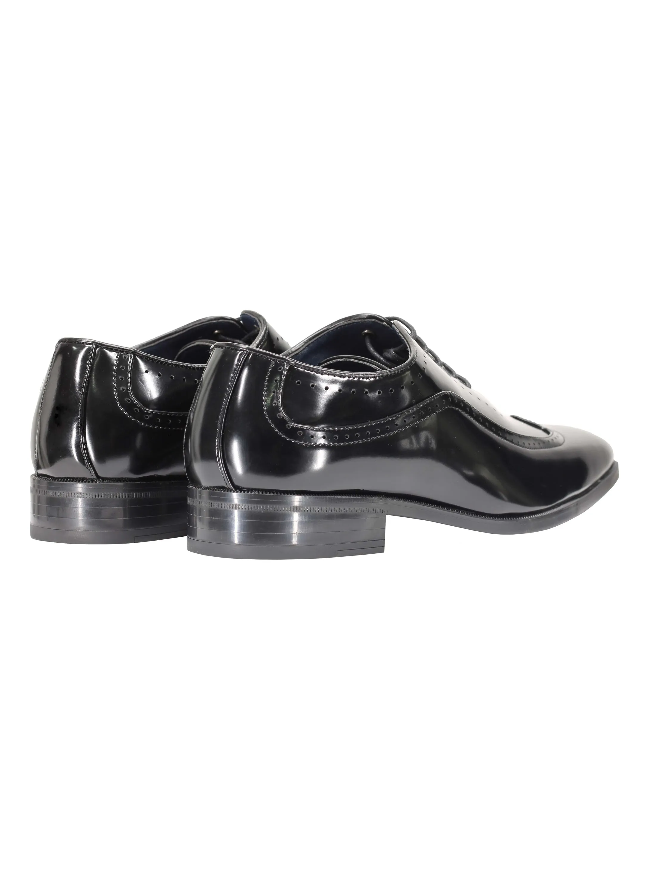 Brogue 2 Tone Faux Leather Lace-Up Shoes