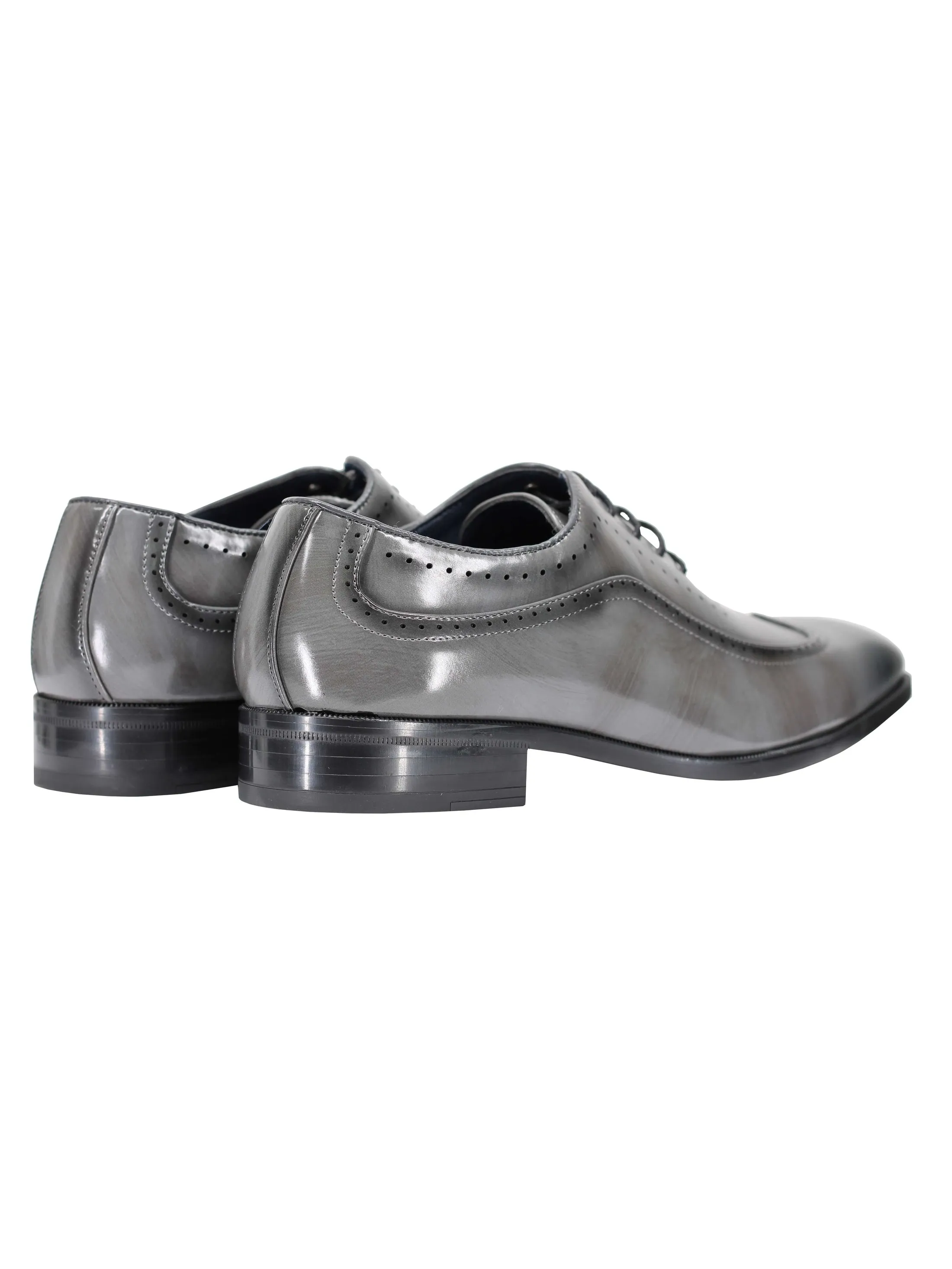 Brogue 2 Tone Faux Leather Lace-Up Shoes