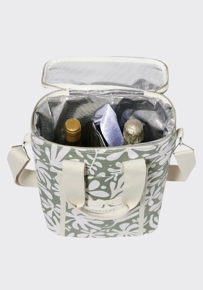 Canvas Drinks Cooler Bag The Vacay Olive