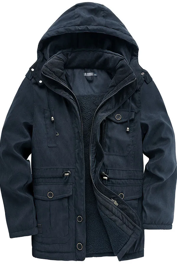 casual mid length jacket