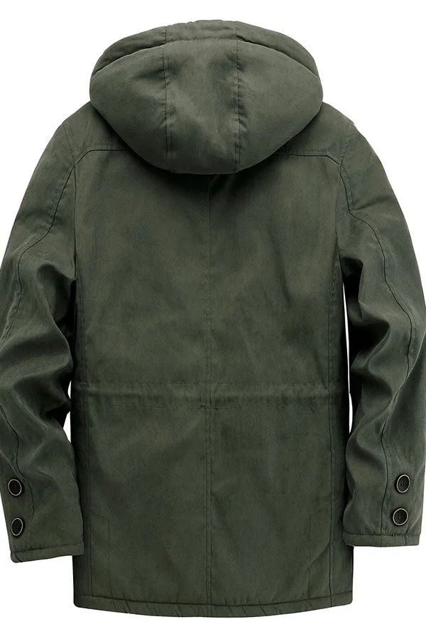 casual mid length jacket