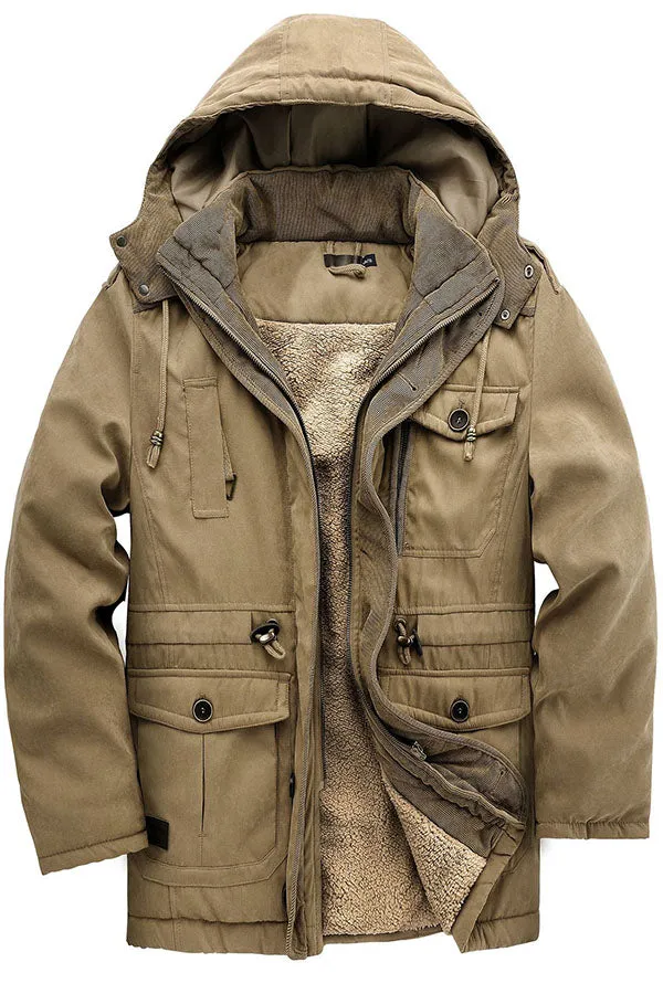 casual mid length jacket
