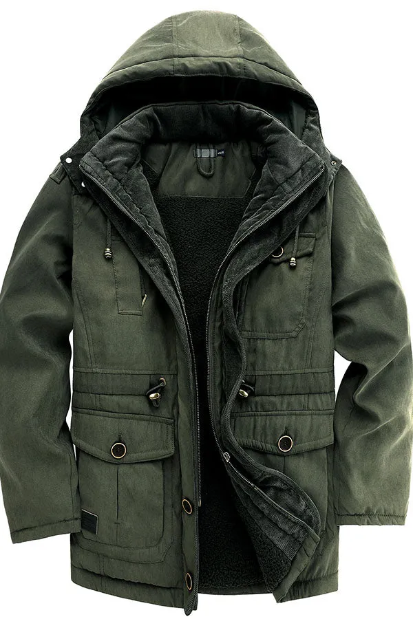 casual mid length jacket