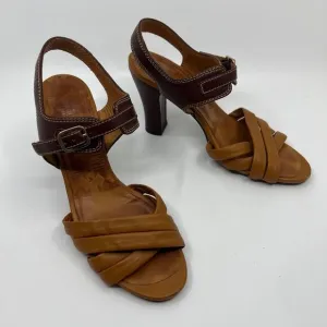 CHIE MIHARA Strappy Leather Heeled Sandal