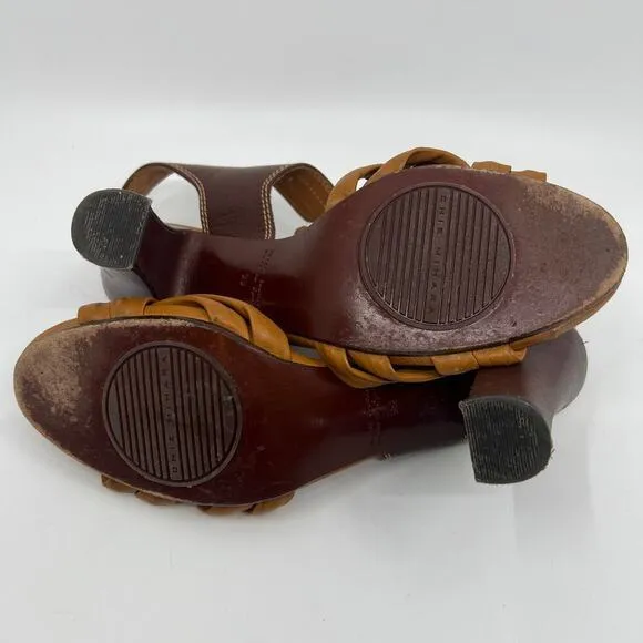 CHIE MIHARA Strappy Leather Heeled Sandal