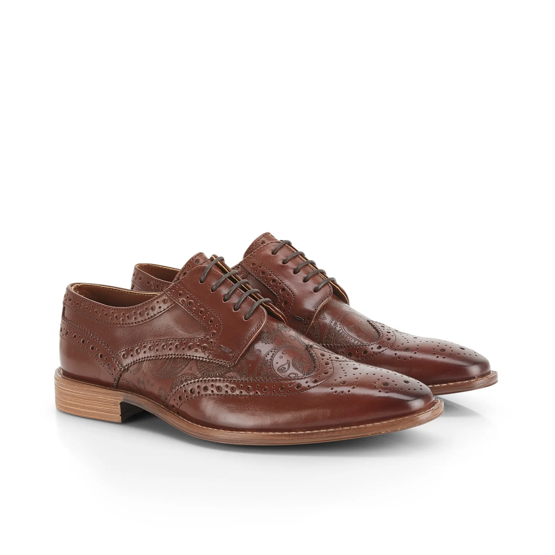 Churchill Men's Brogue Shoes - Brown