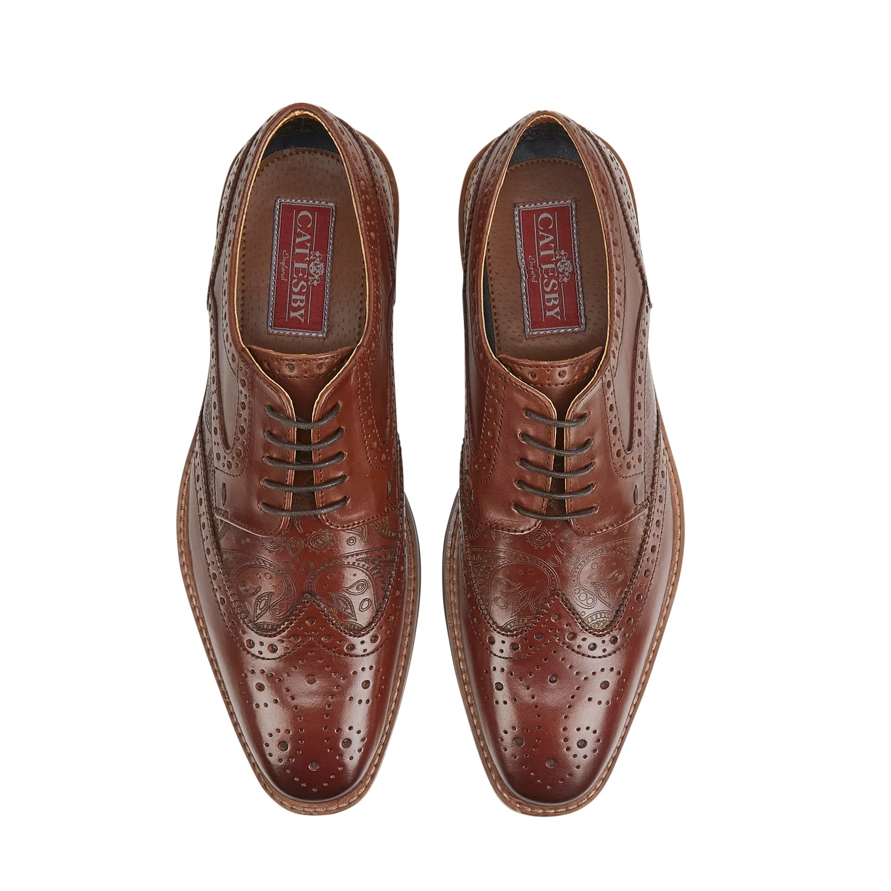 Churchill Men's Brogue Shoes - Brown