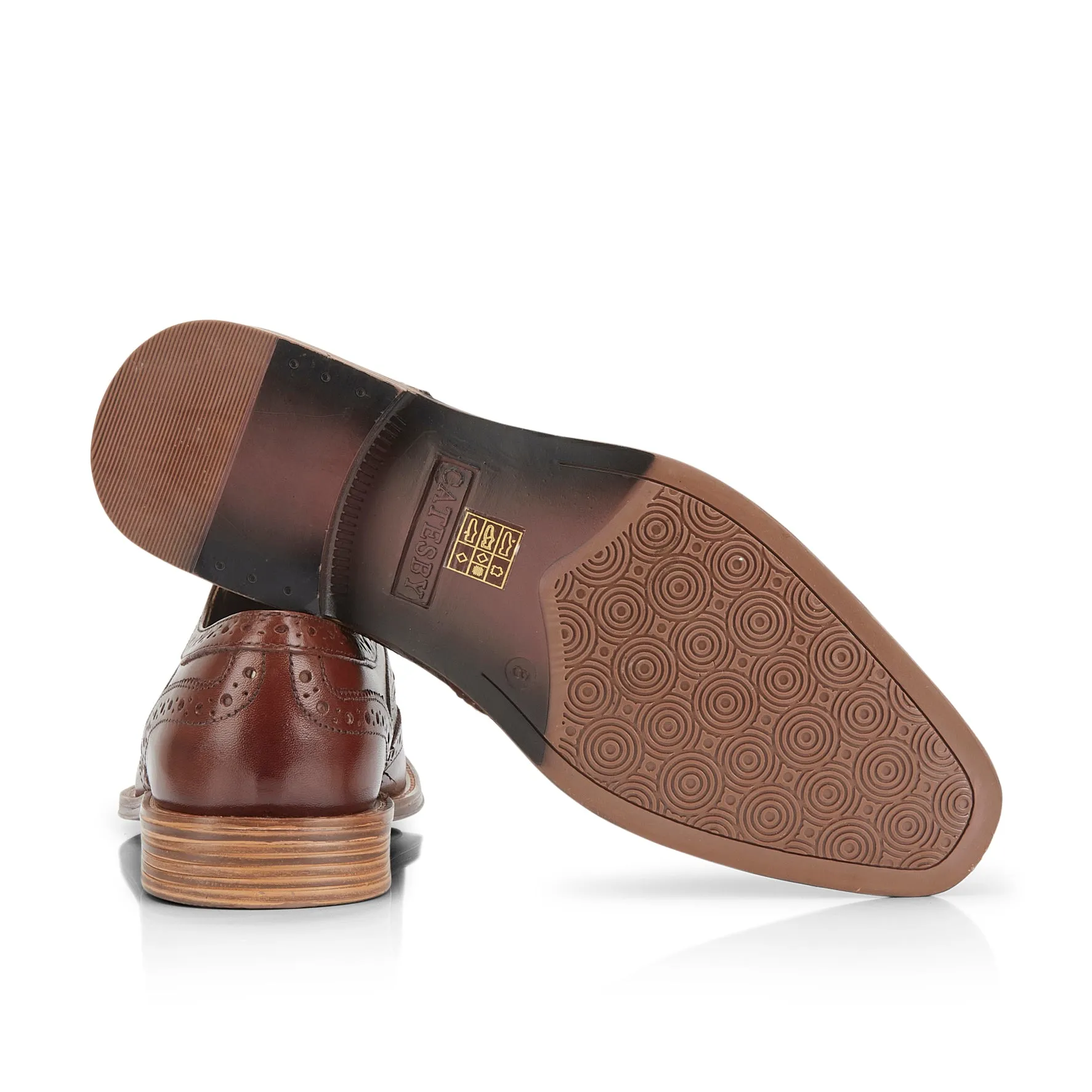 Churchill Men's Brogue Shoes - Brown