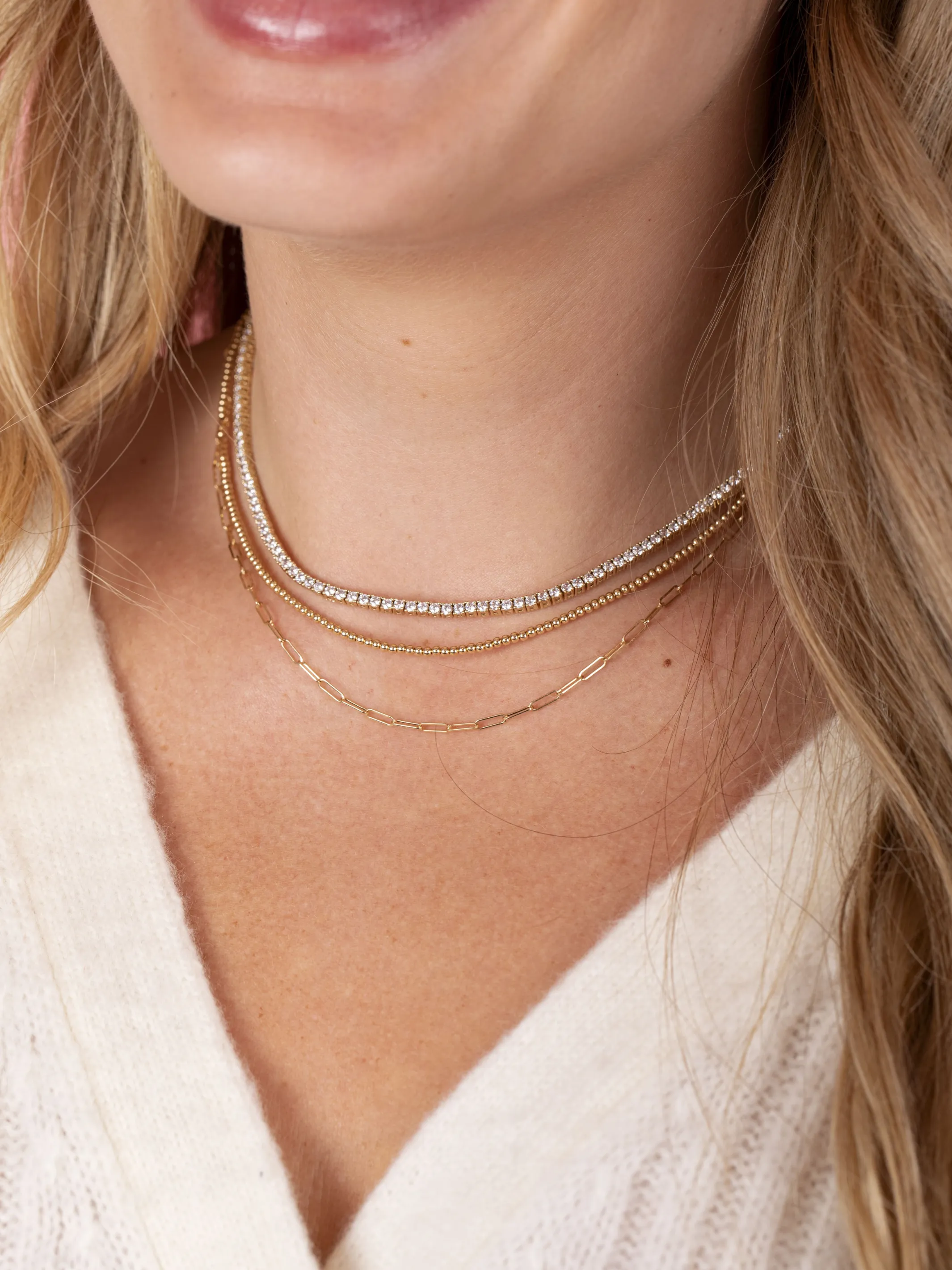 Classic CZ Tennis Necklace
