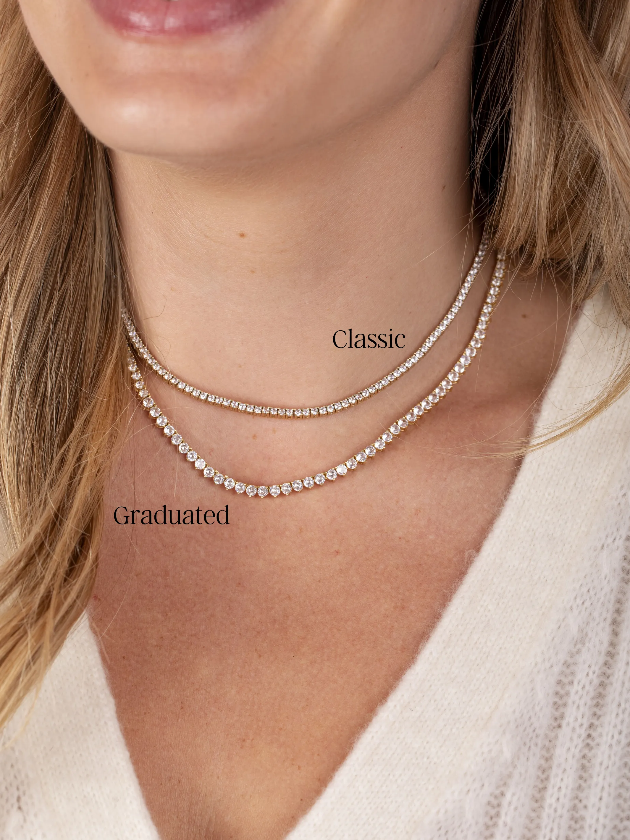 Classic CZ Tennis Necklace