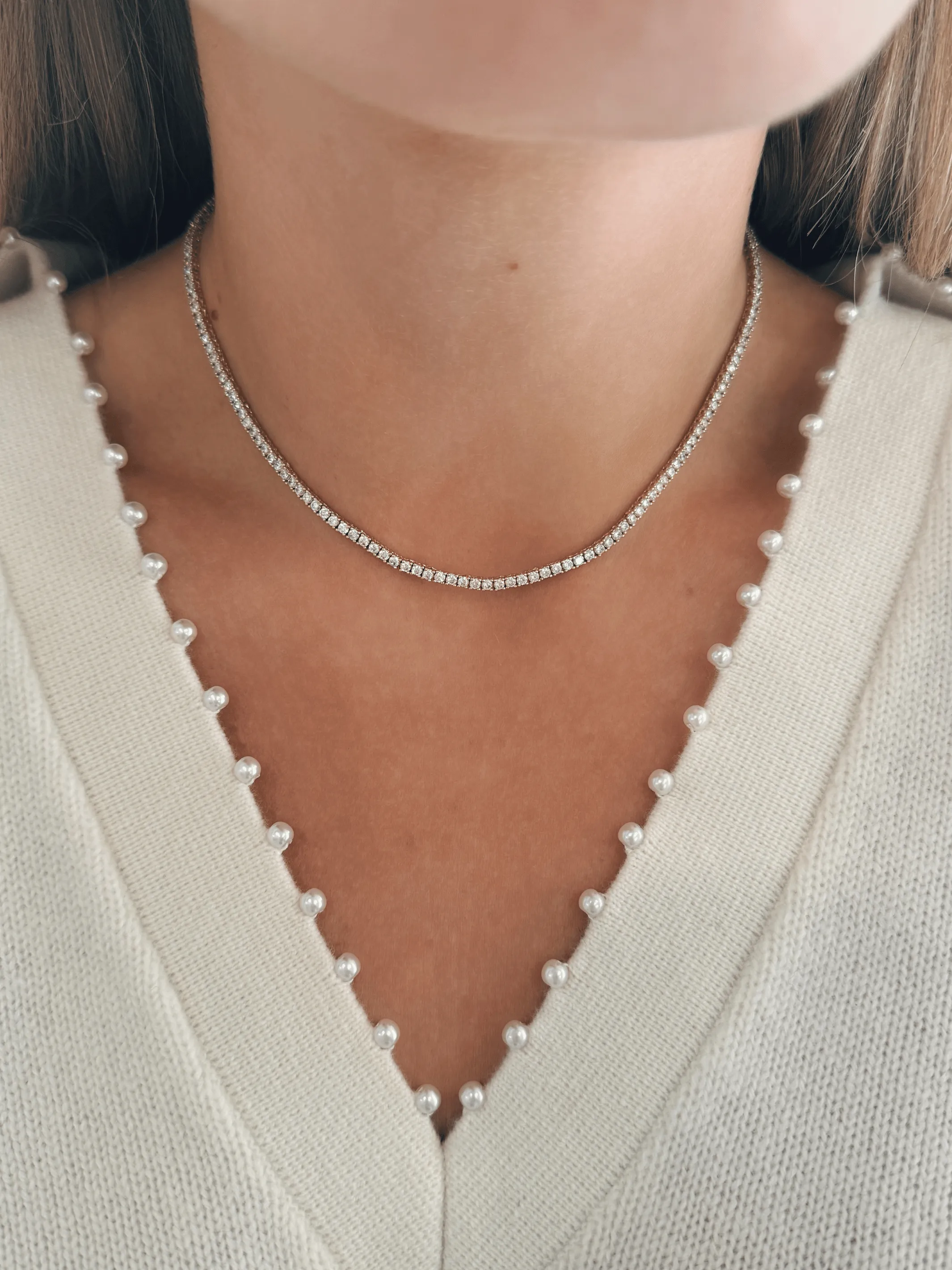 Classic CZ Tennis Necklace