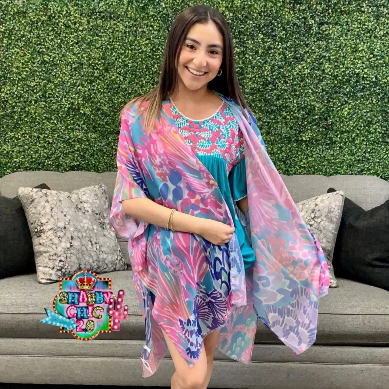 Colorful Floral Kimono
