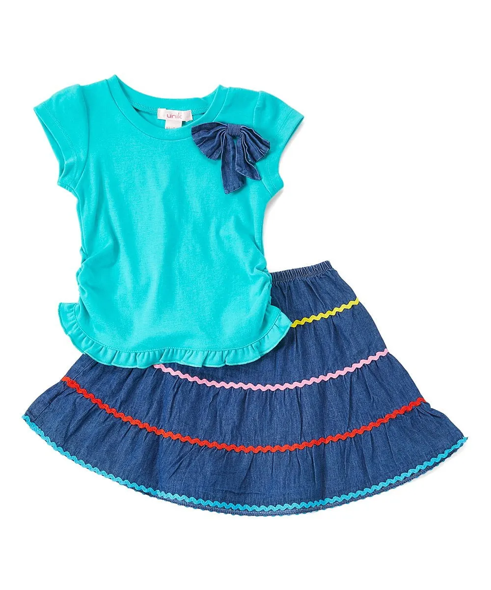 colorful Girl Skirt Set