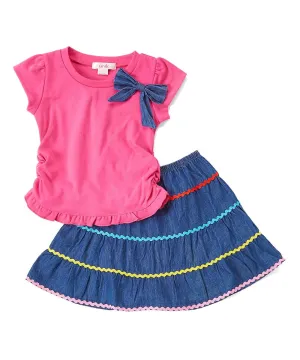 colorful Girl Skirt Set