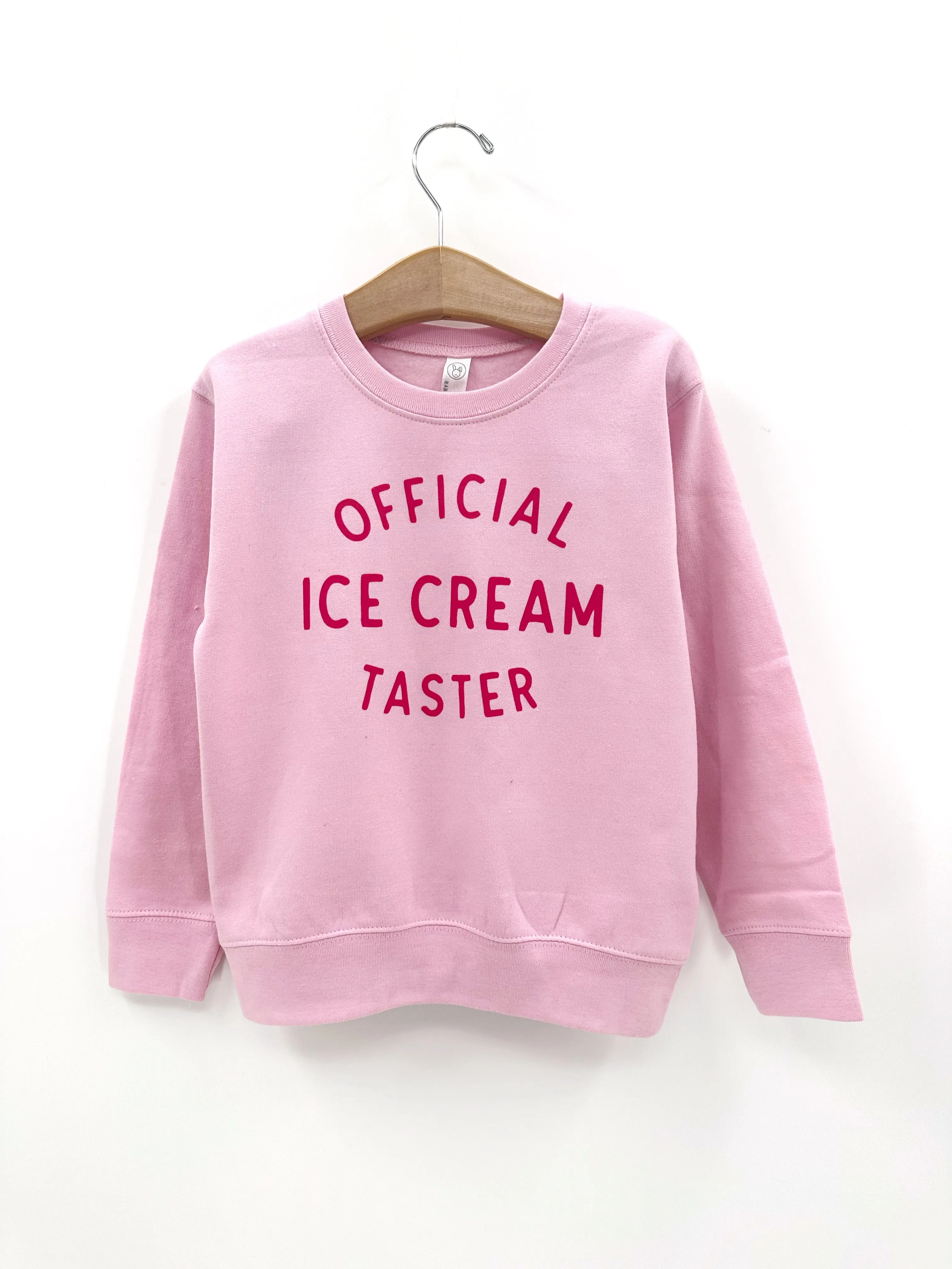 Colorful Official Ice Cream Taster Sweatshirt