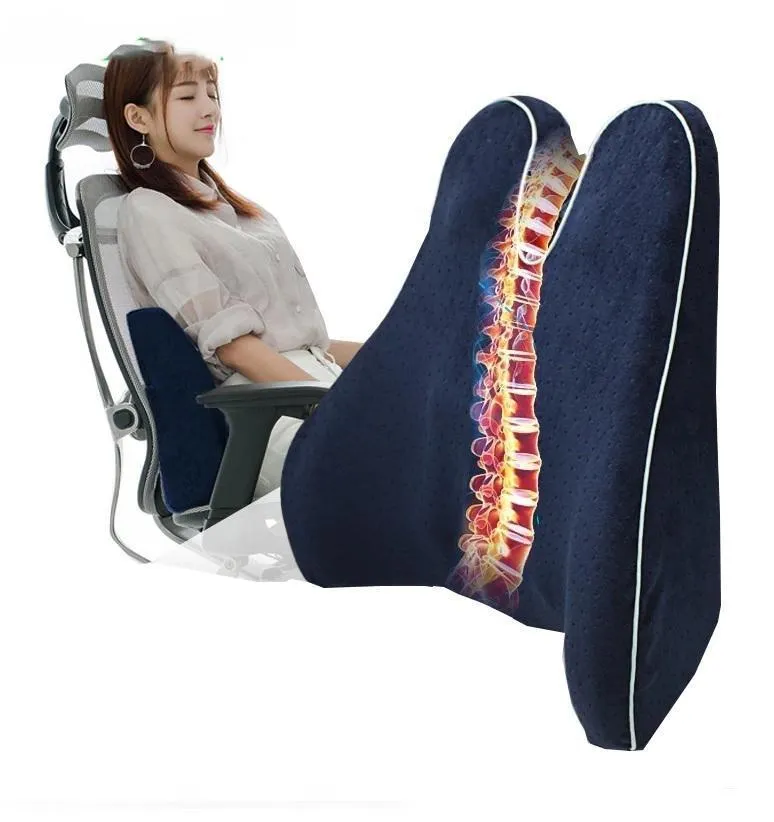Comfortable Backrest Memory Foam Orthopedic Chair Cushion