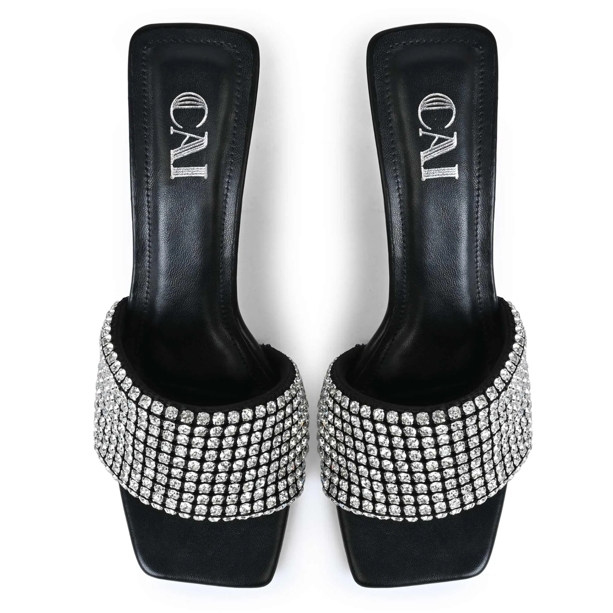 Diamond Glitter Black Heel