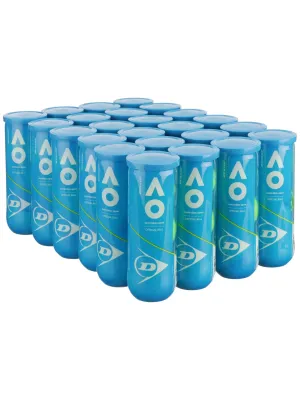Dunlop Australian Open Official 3 Tennis Ball Case - 24 Cans