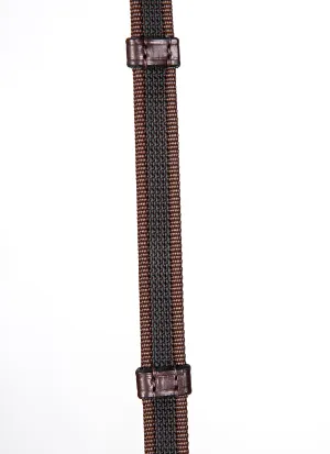 Equiline Anti Slip Reins- Brown