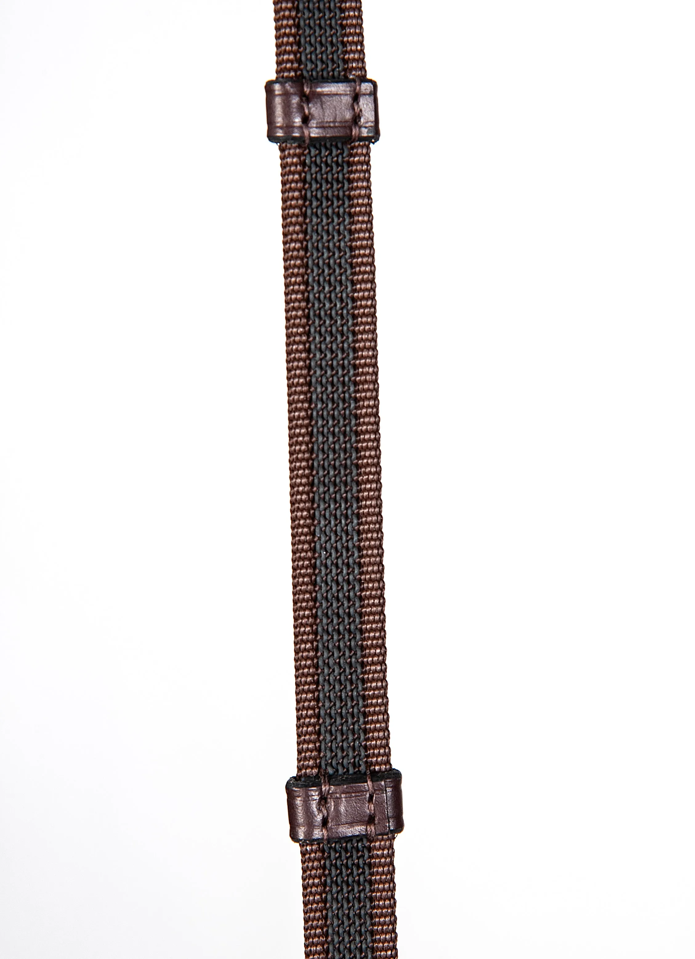 Equiline Anti Slip Reins- Brown
