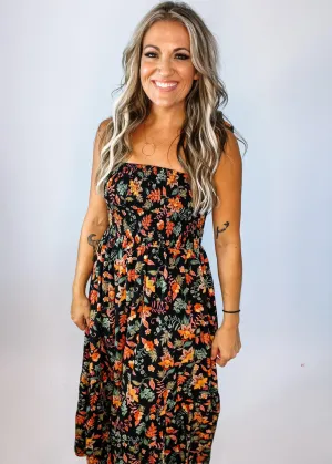 Esmerelda Colorful Smocked Top Maxi