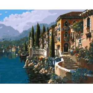 European Seascape – Canvastly DIY Paint By Numbers