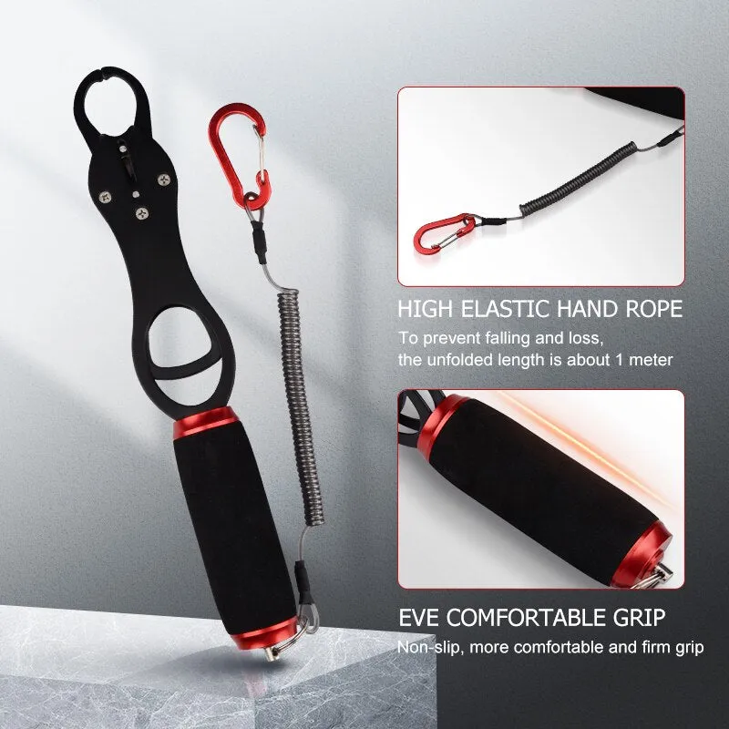 EVA Anti-Slip Handle Grip Portable Stainless Steel Fishing Lipgrips Hook Lip Holder Fish Gripper Fishing Tackle Pliers Tool