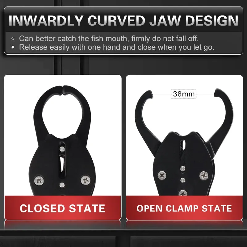 EVA Anti-Slip Handle Grip Portable Stainless Steel Fishing Lipgrips Hook Lip Holder Fish Gripper Fishing Tackle Pliers Tool