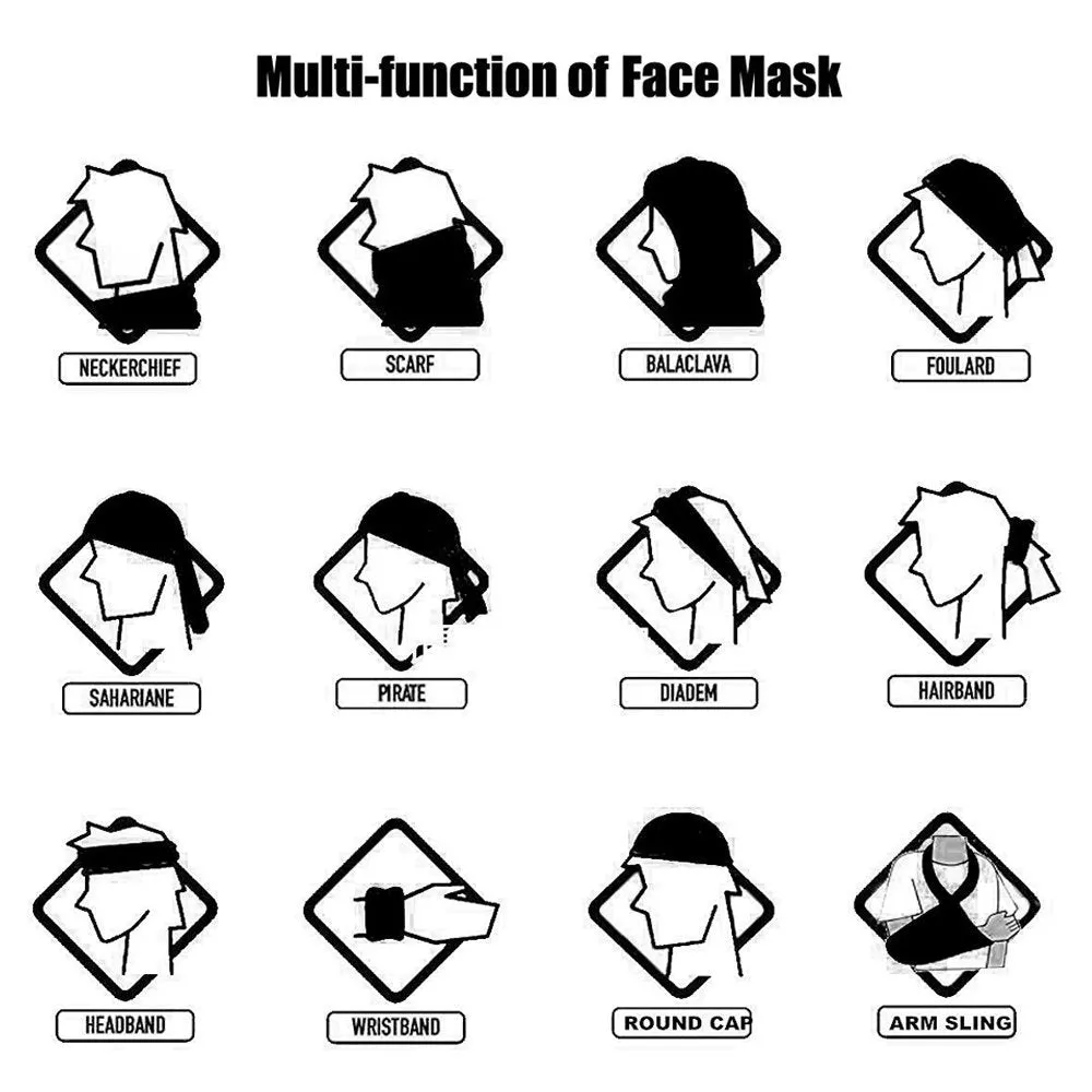 Face Cover Neck Gaiter - Seamless ~Breathable Fabric!