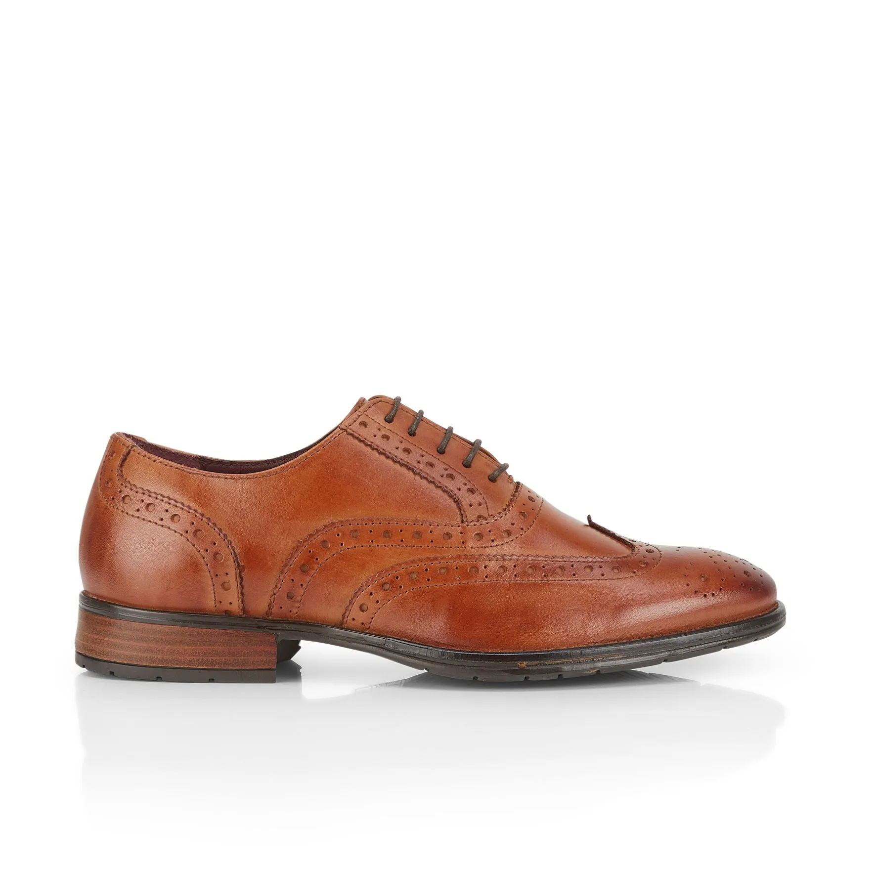 faxton Men's Brogue Shoes - Tan
