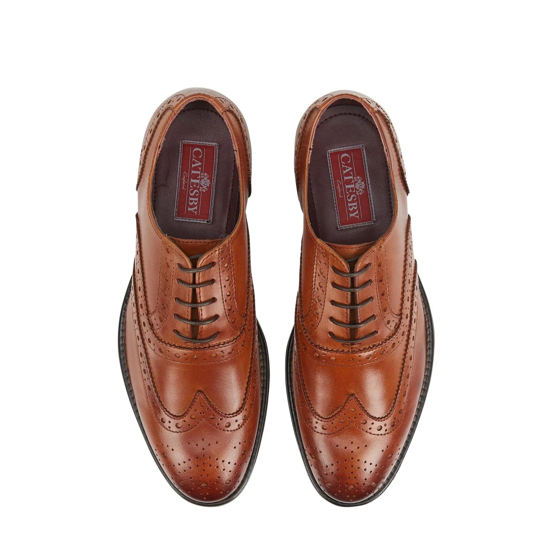 faxton Men's Brogue Shoes - Tan