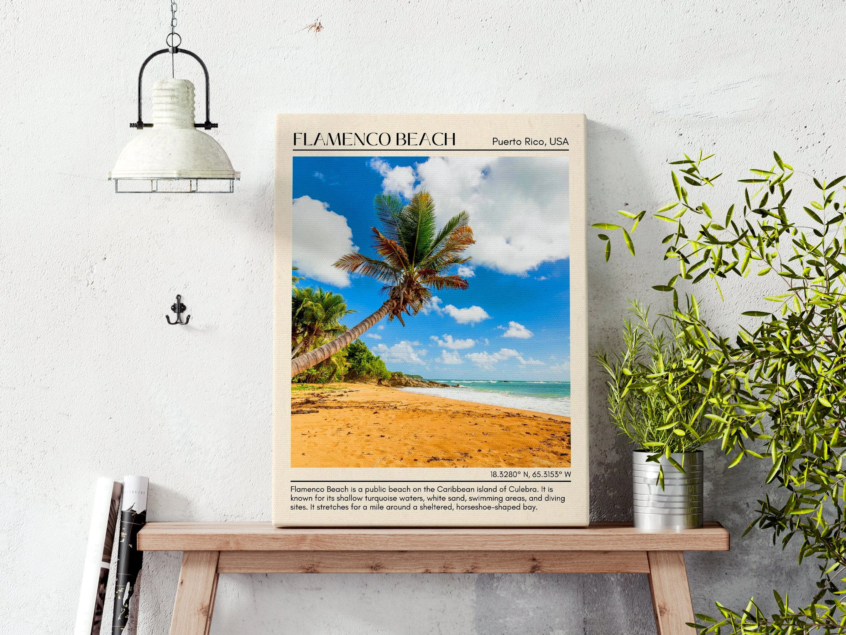 Flamenco Beach Wall Canvas, USA