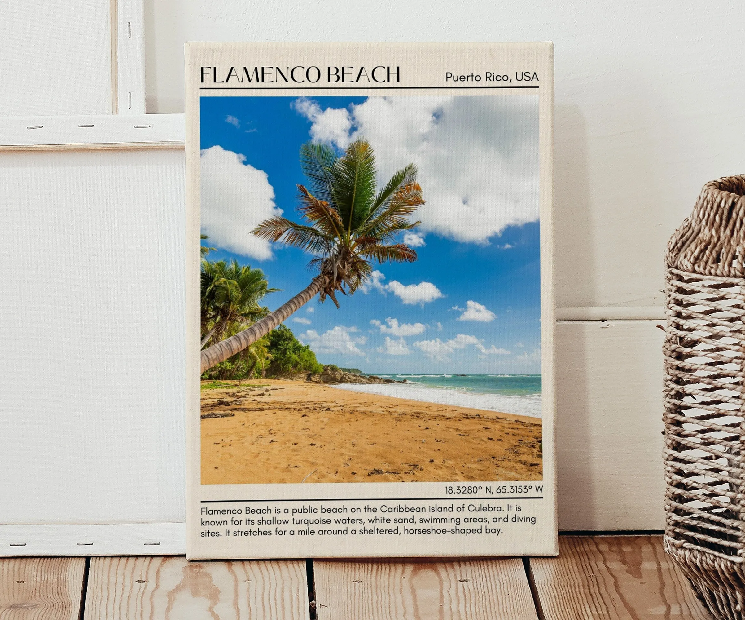 Flamenco Beach Wall Canvas, USA