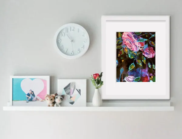 Floral Art Canvas Print “Summer night I” Canvas Wall Art
