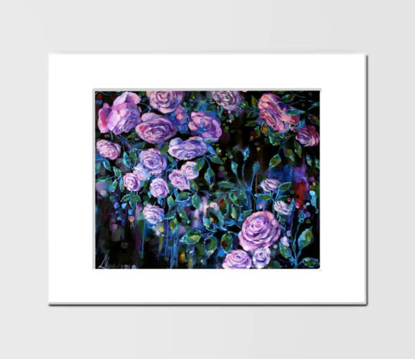 Floral Art Canvas Prints “Summer Night” Canvas Wall Art