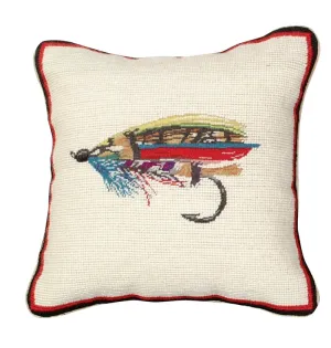 Fly 12"x12" Needlepoint Pillow
